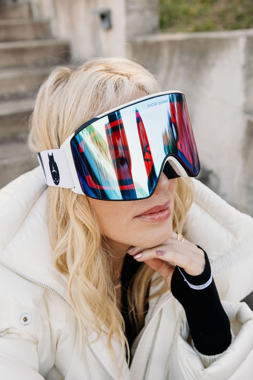 Polarized Goggles with Snow Bunny Band - 3 Revo Lenses
