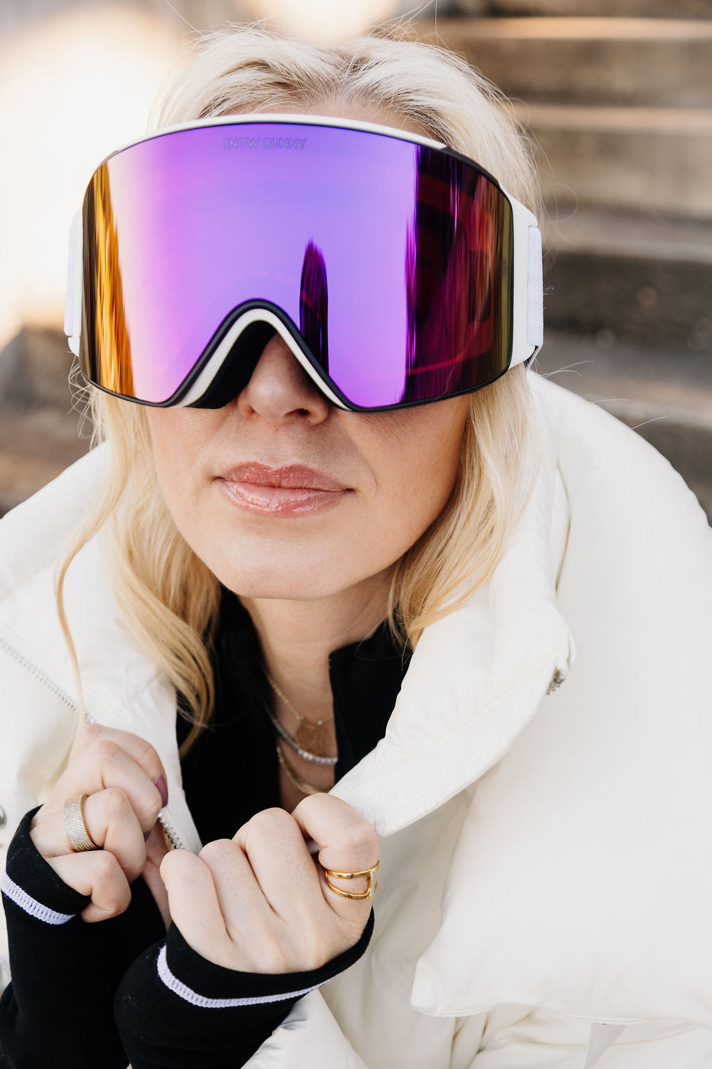 Polarized Goggles with Snow Bunny Band - 3 Revo Lenses