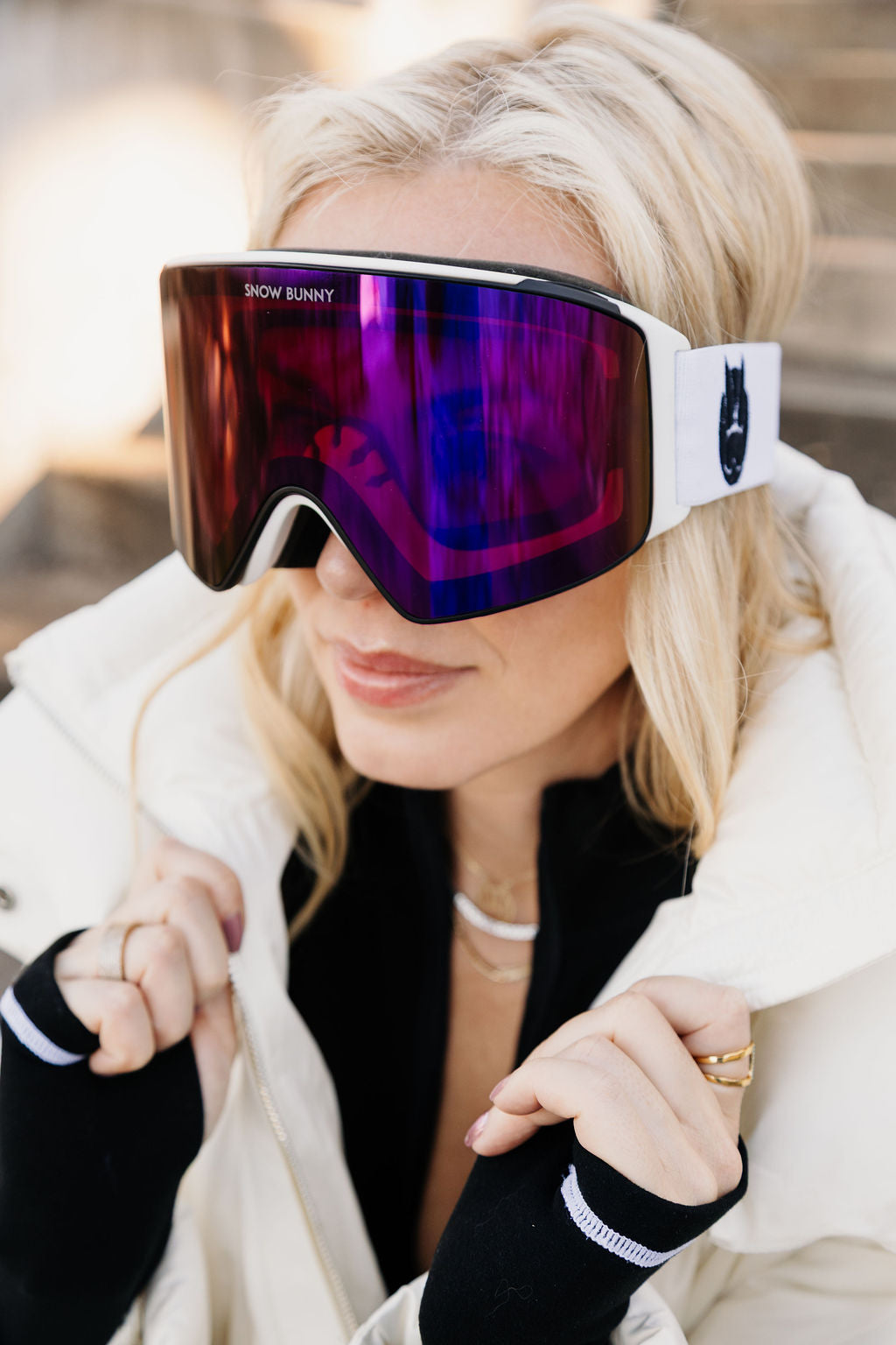 Polarized Goggles with Snow Bunny Band - 3 Revo Lenses