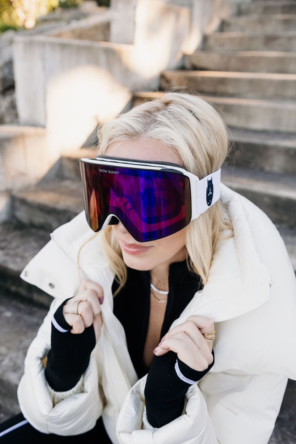 Polarized Goggles with Snow Bunny Band - 3 Revo Lenses