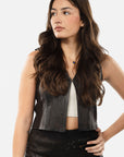 Leather Laser Cut Vest