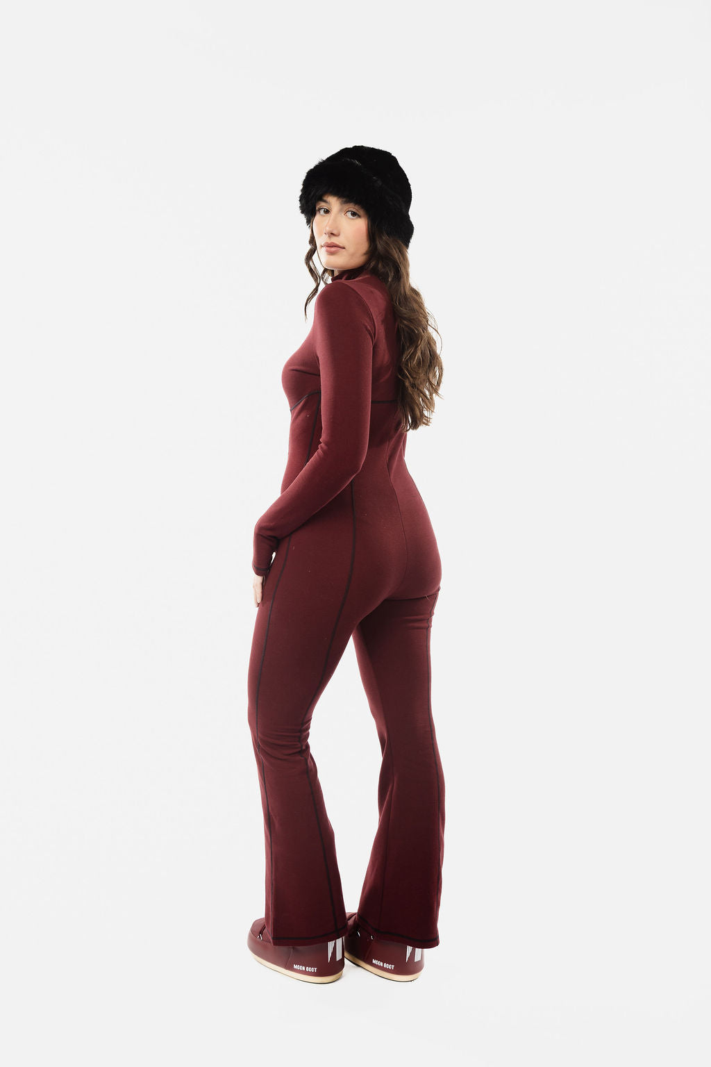 Contrasting Stitch Thermal Onesie
