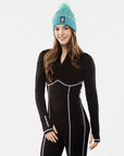 Contrasting Stitch Thermal Onesie