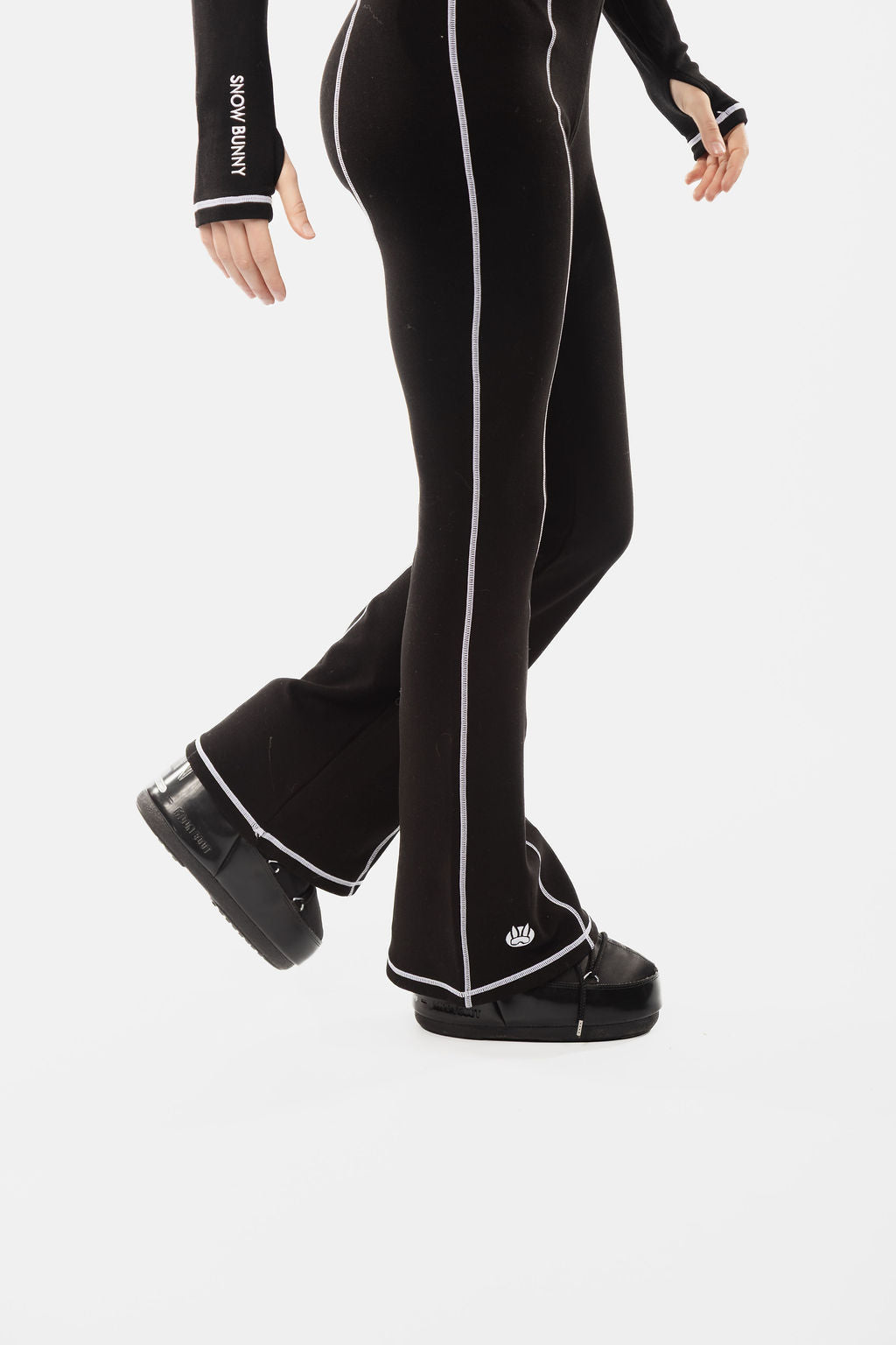 Contrasting Stitch Thermal Onesie