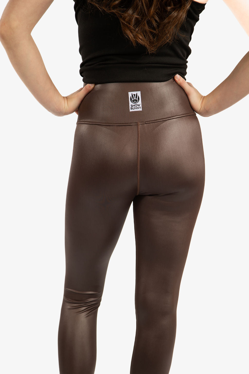 Shiny High Waist Yoga Pants