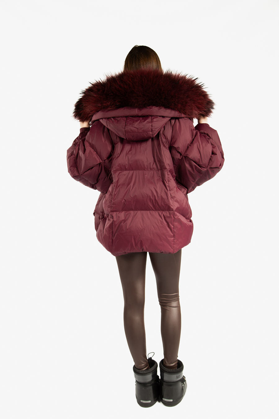 Vail Puffer Down Insolated Jacket w/Fox Fur Hood