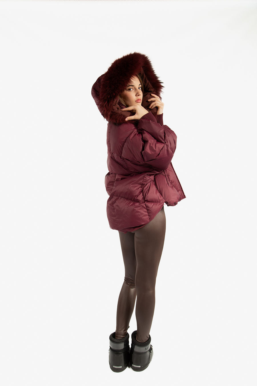 Vail Puffer Down Insolated Jacket w/Fox Fur Hood
