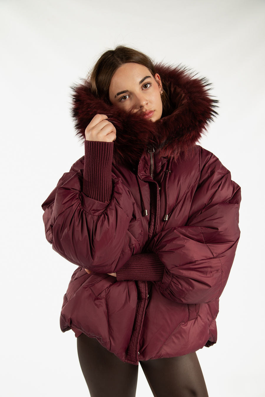 Vail Puffer Down Insolated Jacket w/Fox Fur Hood