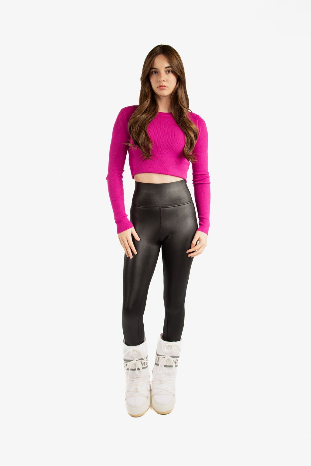 Shiny High Waist Yoga Pants