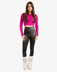 Shiny High Waist Yoga Pants