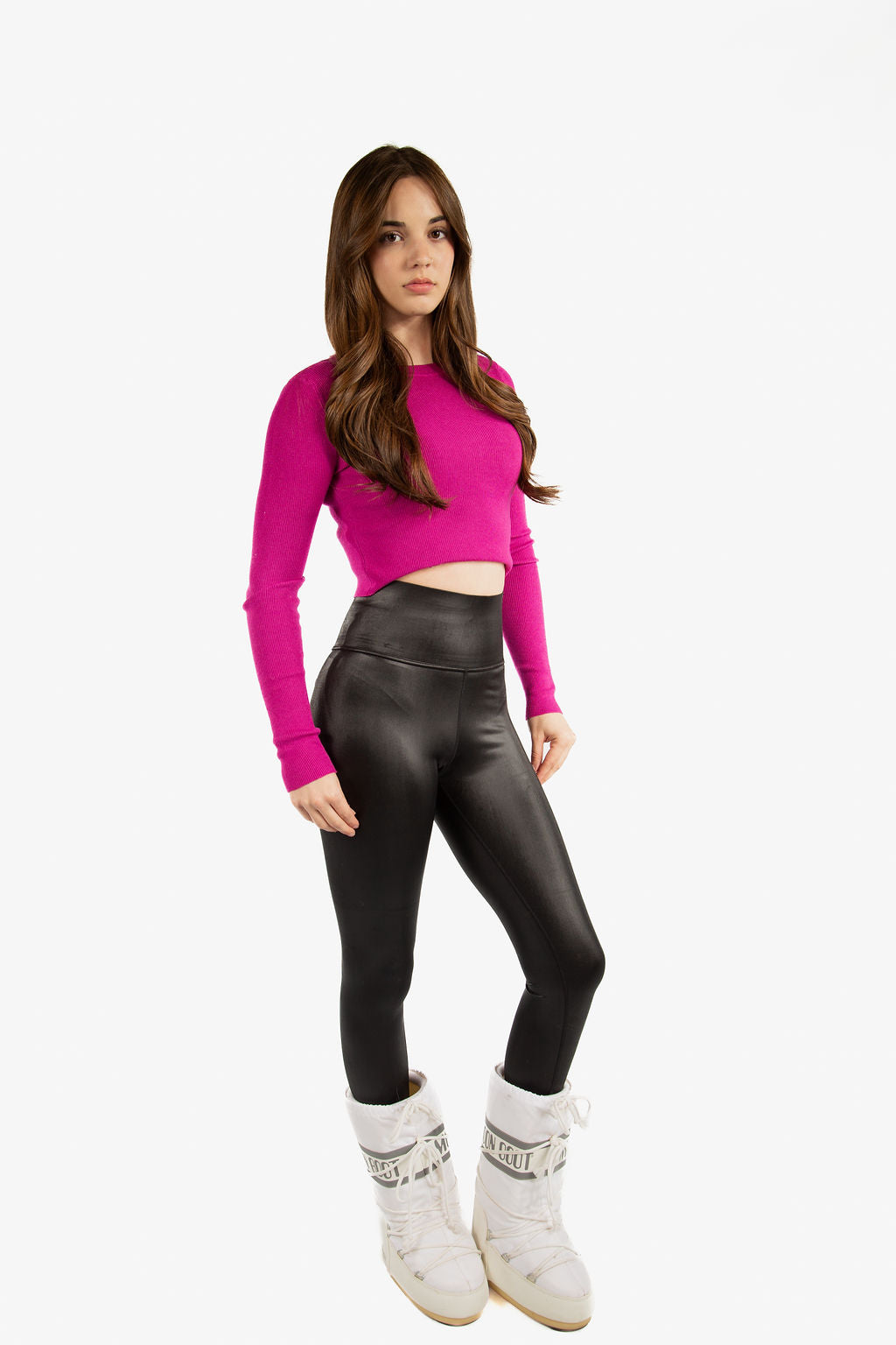 Shiny High Waist Yoga Pants