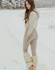 Down Filled Leg Warmers
