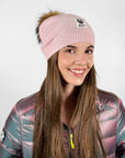 Big Sky Cashmere Hat with Fur Pom