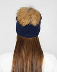 Big Sky Cashmere Hat with Fur Pom