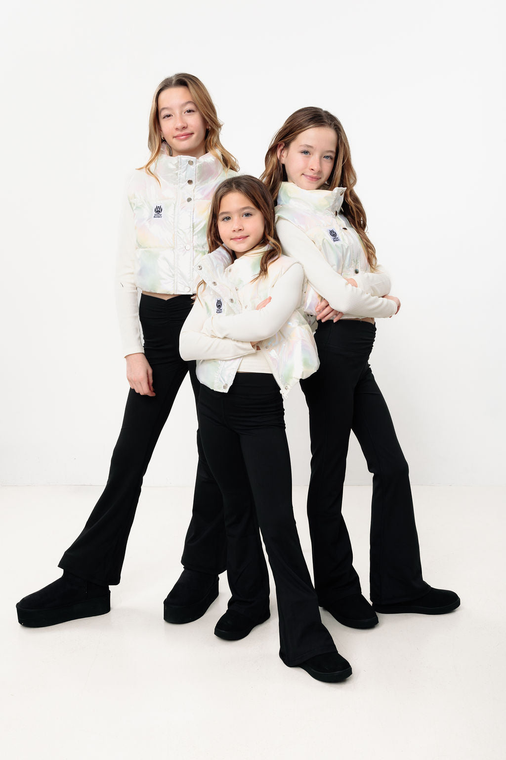 Pow Kids Cropped Puffer Vest
