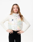 Pow Kids Cropped Puffer Vest