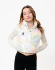 Pow Kids Cropped Puffer Vest