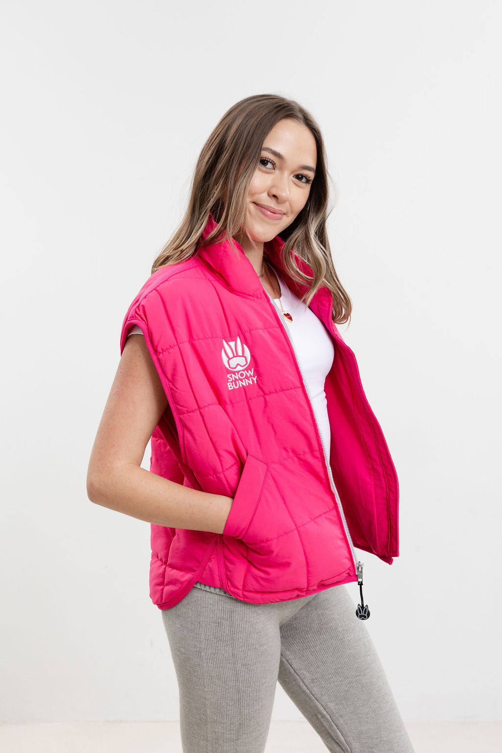 Bear Valley Vest – SNOW BUNNY