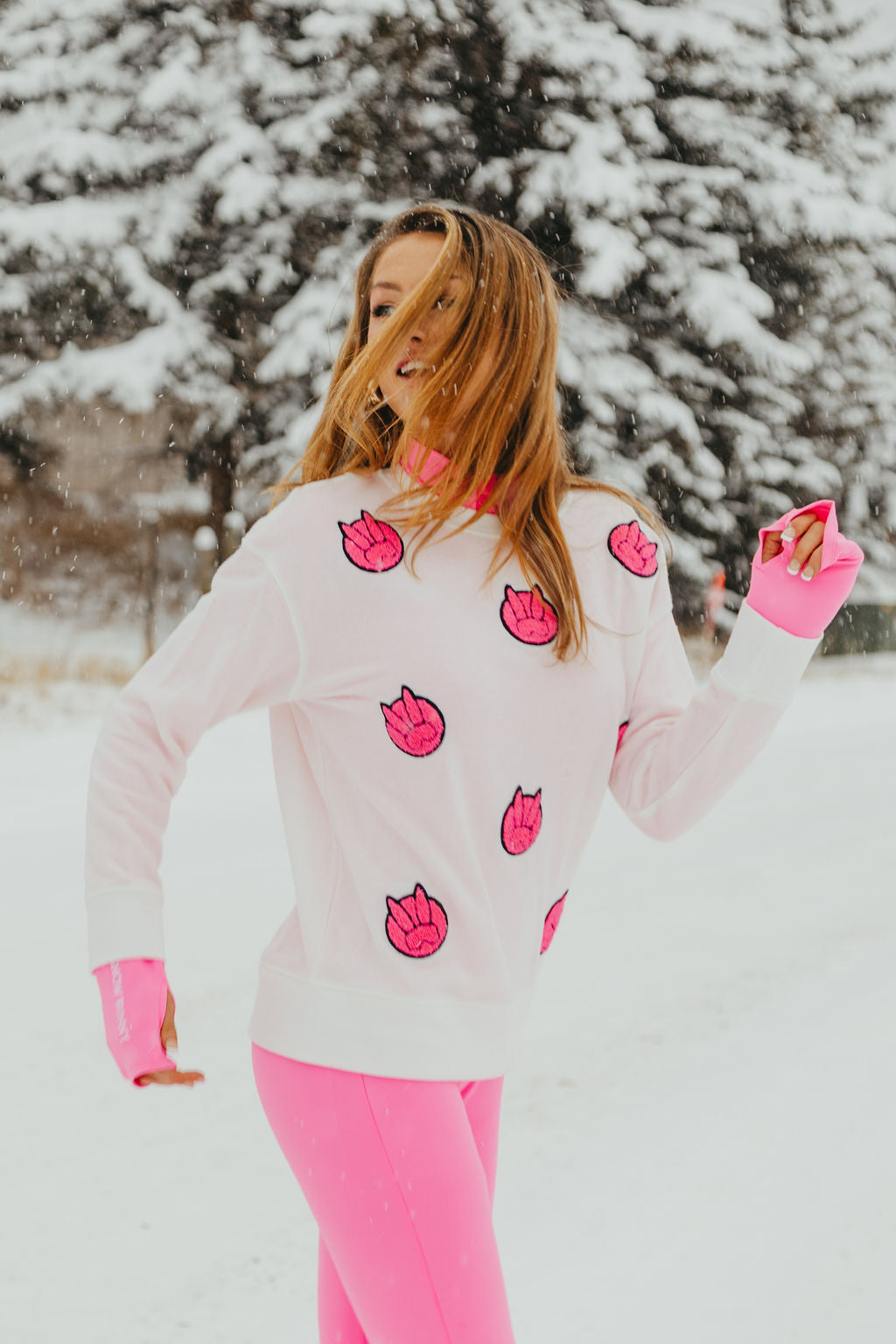 Snow Bunny Poppy Logo Women's Sweatshirt