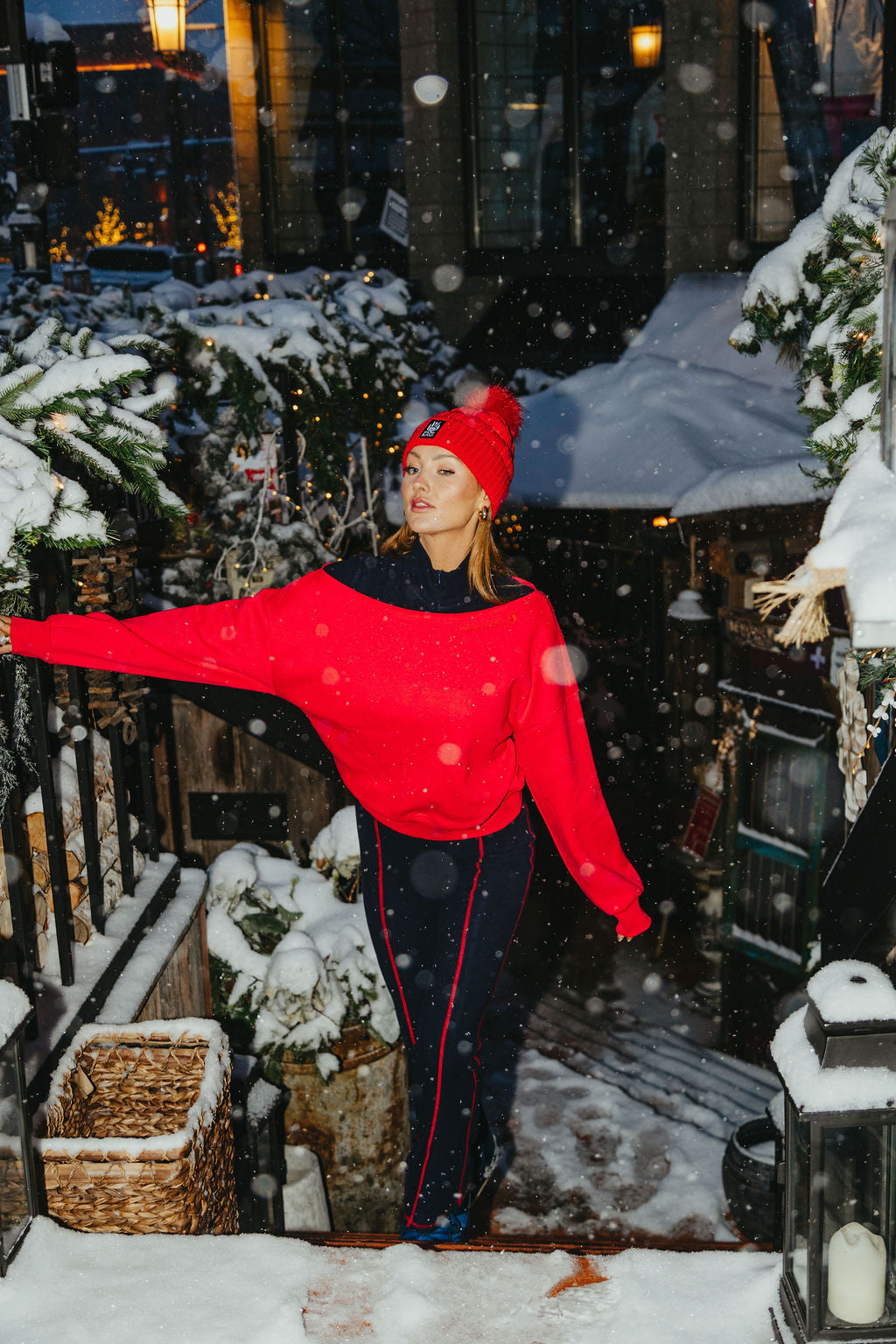 Contrasting Stitch Thermal Onesie