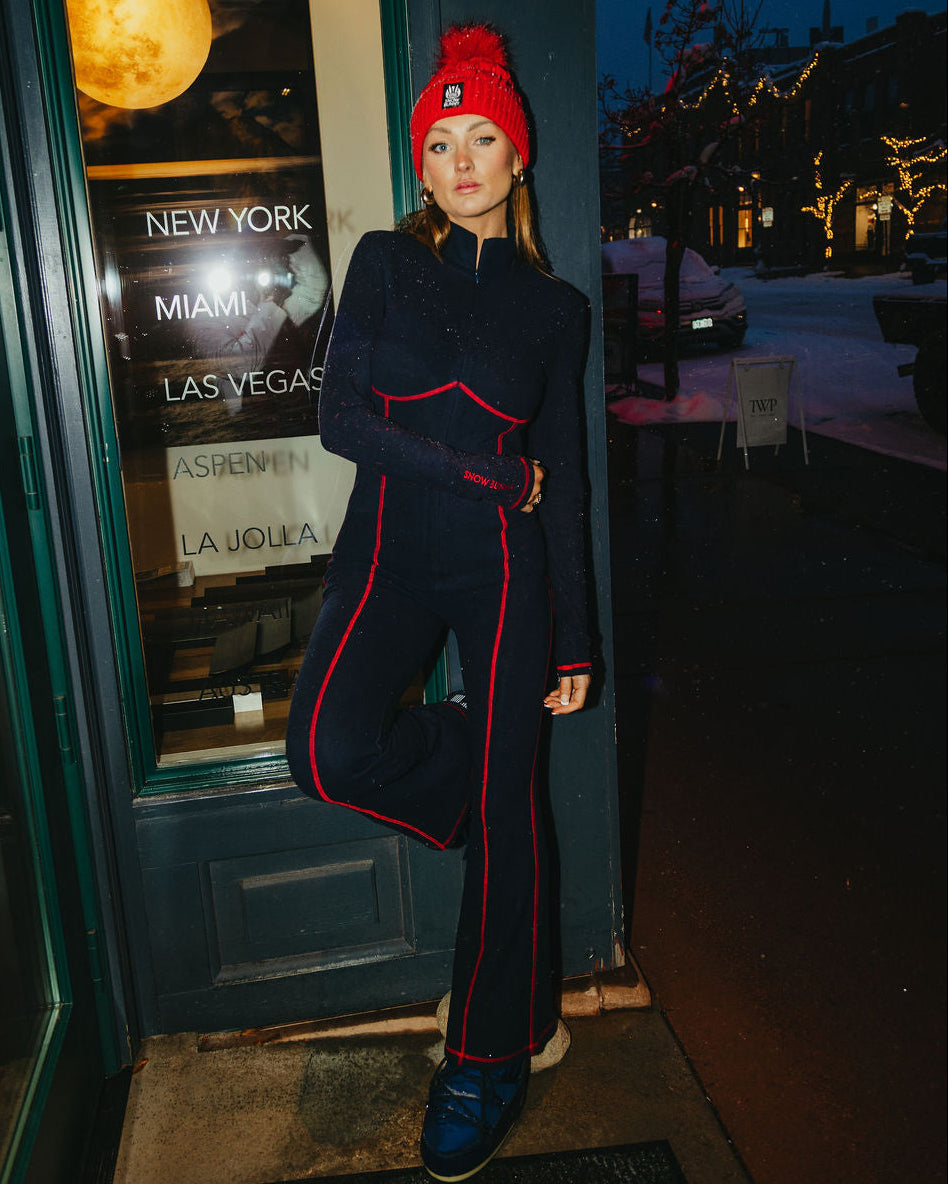 Contrasting Stitch Thermal Onesie