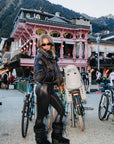 Luxe Silk Puffer Coat filled with Goose Down