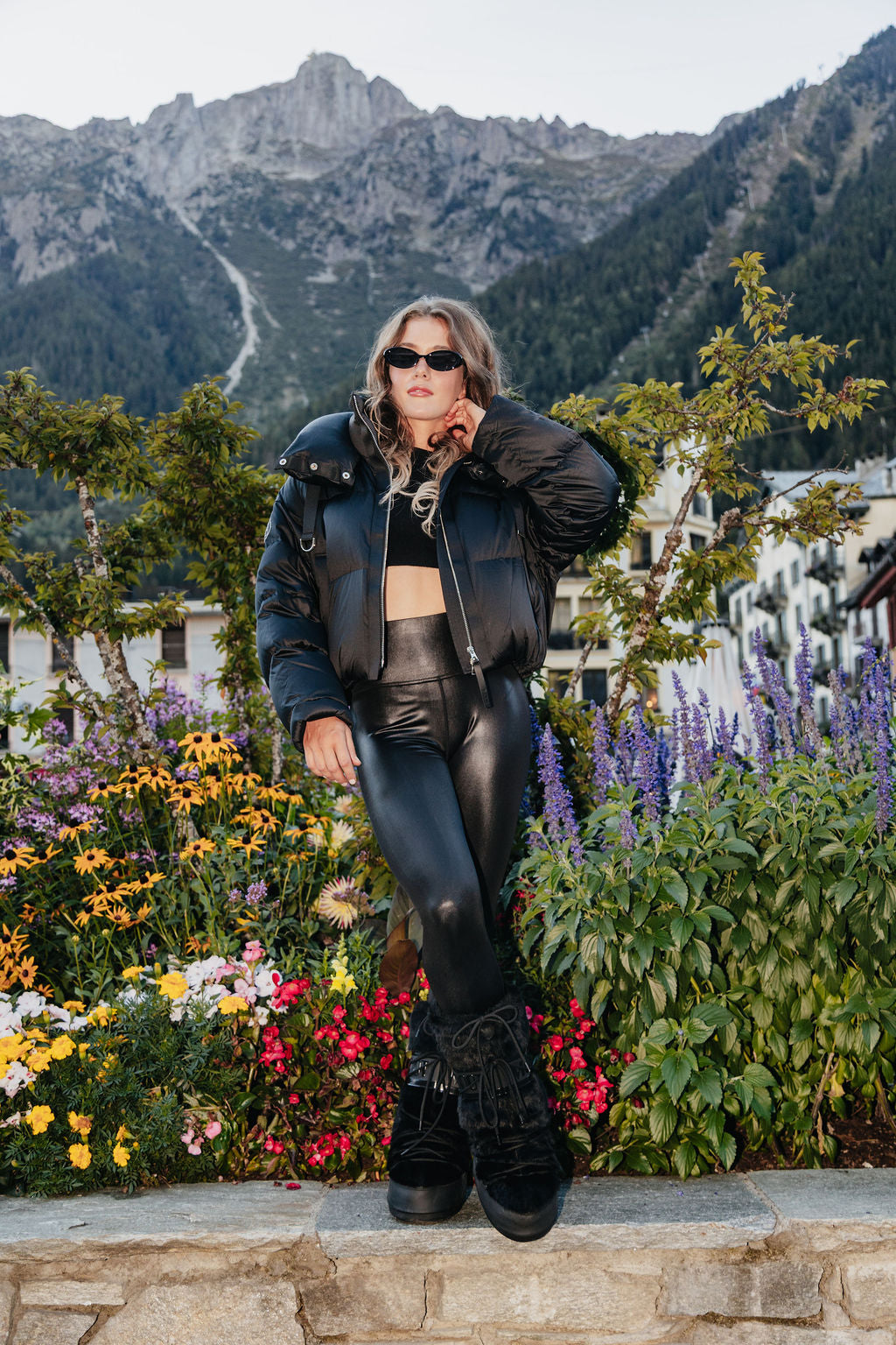 Luxe Silk Puffer Coat filled with Goose Down