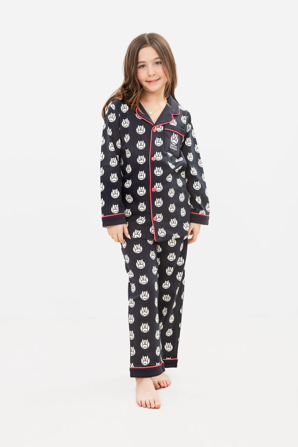 Snow Bunny Organic Cotton Pajamas - Kids