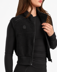 Snow Bunny Cropped Fleece Zip Vest